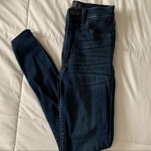 Abercrombie dark wash high rise jeans
